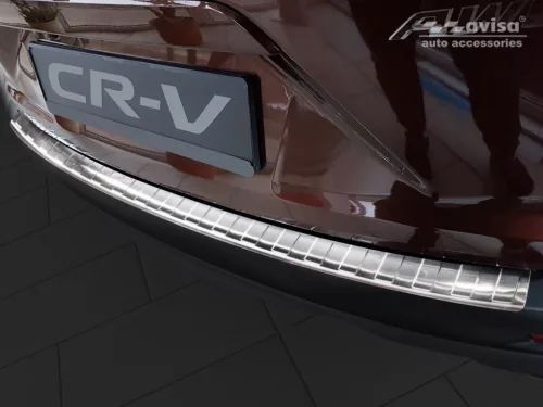 Avisa protecție bară spate HONDA CR-V V Hybrid 2019-> 2023 din oțel argintiu