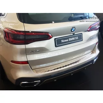   Avisa protecție bară spate Bmw X5 IV G05 M-pakiet 2018->oțel argintiu satin