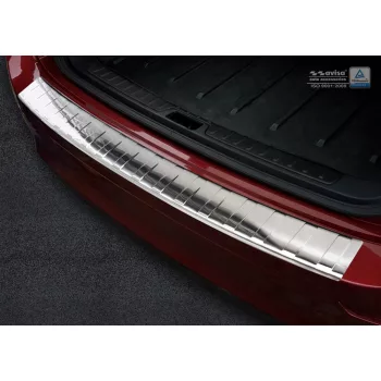   Avisa protecție bară spate din oțel argintiu satin Bmw X6 E71 2009-2014