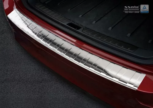 Avisa protecție bară spate din oțel argintiu satin Bmw X6 E71 2009-2014