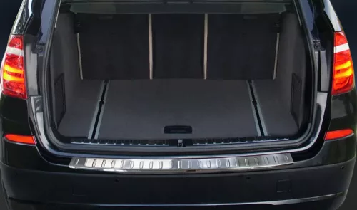 Avisa protecție bară spate din oțel argintiu satin Bmw X3 F25 2014-2017 (se potrivește și pentru X-line)