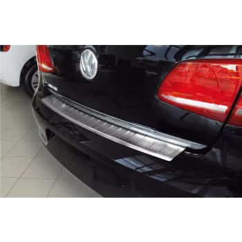   Avisa protecție bară spate din oțel argintiu satin VOLKSWAGEN Passat B7 limousine 2011-2014