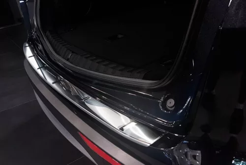 Avisa protecție bară spate din oțel argintiu satinat Alfa Romeo STELVIO 2016-2020, FL2020