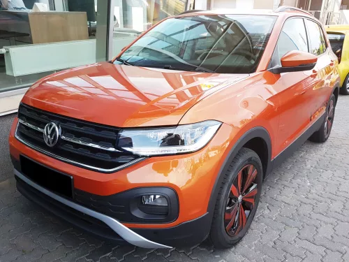 Avisa protecție bară spate din oțel satin argintiu VOLKSWAGEN T-Cross 2018->2024, FL 2024->