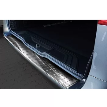   Avisa protecție bară spate din oțel satin argintiu cu lungime extinsă MERCEDES V Class W447/VITO III/Marco Polo 2014-2019, FL2019-2024, FL 2024->