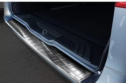 Avisa protecție bară spate din oțel satin argintiu cu lungime extinsă MERCEDES V Class W447/VITO III/Marco Polo 2014-2019, FL2019-2024, FL 2024->