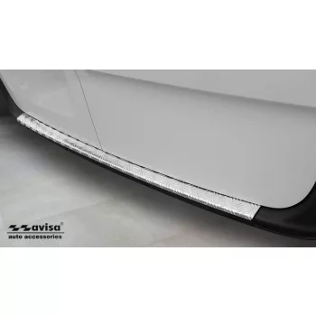   Avisa protecție bară spate din aluminiu bordat argintiu satin 3 mm MERCEDES SPRINTER III 2018->