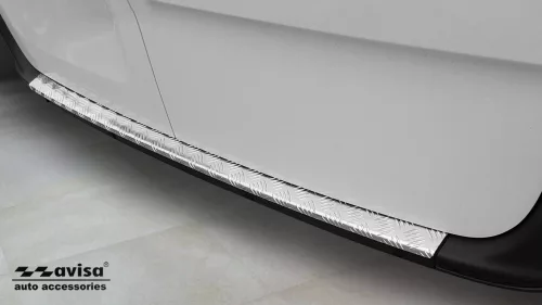Avisa protecție bară spate din aluminiu bordat argintiu satin 3 mm MERCEDES SPRINTER III 2018->