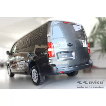   Avisa protecție bară spate din oțel argintiu satin OPEL ZAFIRA LIFE 2019->, TOYOTA PROACE II furgon 2016->