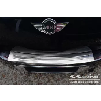   Avisa protecție bară spate din oțel argintiu satin MINI COUNTRYMAN R60 2010-2014