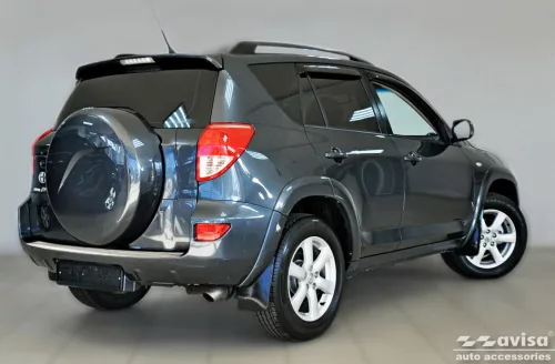 Avisa protecție bară spate din oțel argintiu satin TOYOTA RAV4 III FL2008-2010