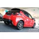 Avisa protecție bară spate din oțel argintiu satin TOYOTA Yaris IV Hatchback 5D/Hybrid 2020-2024 FL.2024->