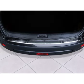   Avisa protecție bară spate din oțel argintiu satin NISSAN QASHQAI I crossover 2007-2013