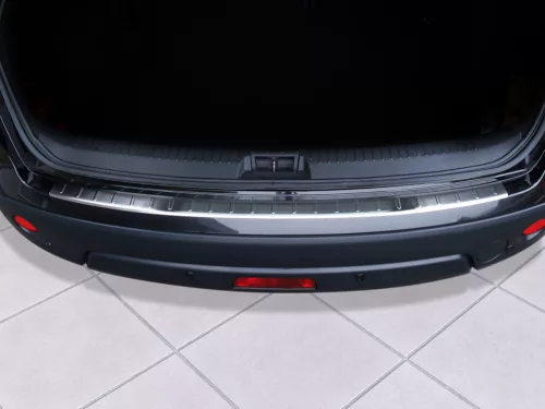 Avisa protecție bară spate din oțel argintiu satin NISSAN QASHQAI I crossover 2007-2013