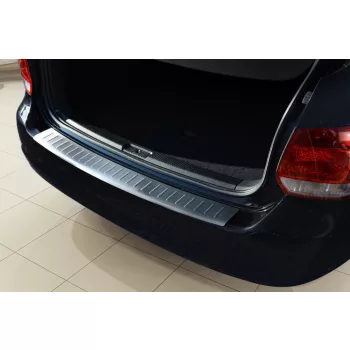   Avisa protecție bară spate din oțel argintiu satin VOLKSWAGEN Golf V variant 2007-2009, VOLKSWAGEN Golf VI variant combi 2009-2013