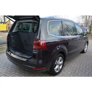   Avisa protecție bară spate din oțel satin argintiu Seat ALHAMBRA II 2010->, VOLKSWAGEN SHARAN II 2010->