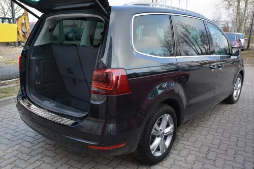 Avisa protecție bară spate din oțel satin argintiu Seat ALHAMBRA II 2010->, VOLKSWAGEN SHARAN II 2010->