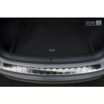   Avisa protecție bară spate din oțel argintiu satin TIGUAN II 2015-2020, FL2020->/eHybrid 2020-2024, TIGUAN II R-Line 2015-2020, 2021-2024 etc.