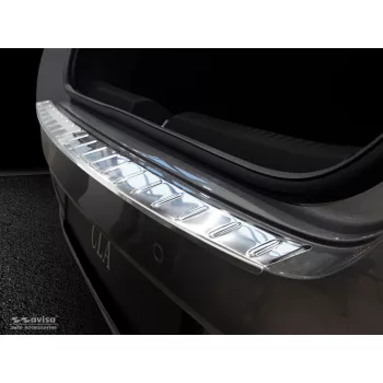   Avisa protecție bară spate din oțel argintiu satin MERCEDES CLA II SHOOTING BRAKE (X118) 2019->/AMG-Line