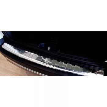   Avisa protecție bară spate din oțel argintiu satin Jeep CHEROKEE V FL2018->