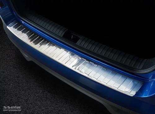 Avisa protecție bară spate din oțel argintiu satin SKODA KAMIQ crossover 2019->2024