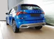 Avisa protecție bară spate din oțel argintiu satin SKODA KAMIQ crossover 2019->2024