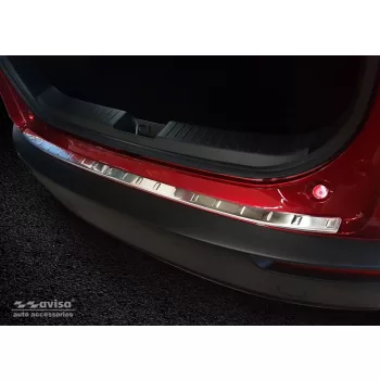  Avisa protecție bară spate din oțel argintiu satin Mazda CX-30 2019->