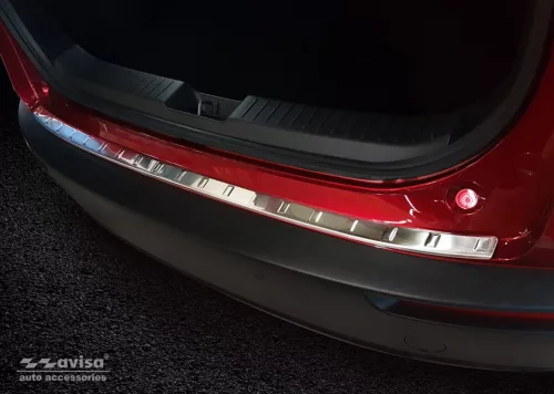 Avisa protecție bară spate din oțel argintiu satin Mazda CX-30 2019->