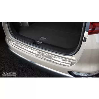   Avisa protecție bară spate din oțel argintiu satin Kia Sportage IV FL2018-2021