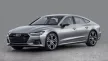 Avisa protecție bară spate din oțel argintiu satin Audi A7 C8 Sportback II liftback 2017-