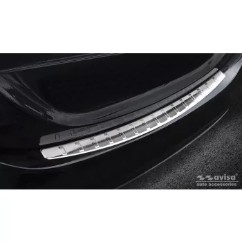   Avisa protecție bară spate din oțel argintiu satin MERCEDES C Class IV W205/AMG limousine 2014-2019, FL2019-06.2021