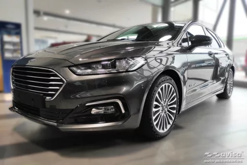 Avisa argintiu satin oțel Protecție bară spate FORD Mondeo MK5 Hatchback 5D/limousine 2014-2019, FL2019-