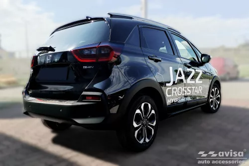 Avisa protecție bară spate din oțel argintiu satin HONDA JAZZ V CROSSTAR hybrid 2020->