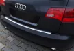 Avisa protecție bară spate din oțel argintiu satinat Audi A6 C6 Avant 2005-2011
