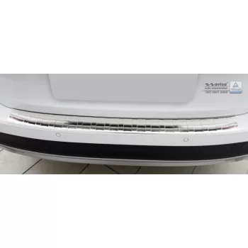   Avisa protecție bară spate din oțel argintiu satinat Audi A4 B9 ALLROAD 2016-2019, FL2019-
