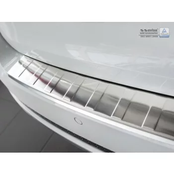   Avisa protecție bară spate oțel argintiu satin Audi A4 B9 Avant/S-line 2015-2019, FL2019->, Audi S4 Avant 2015-2019, FL2019->