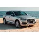 Avisa protecție bară spate oțel argintiu satin Audi Q5 II 2016-2020, FL2020-2024