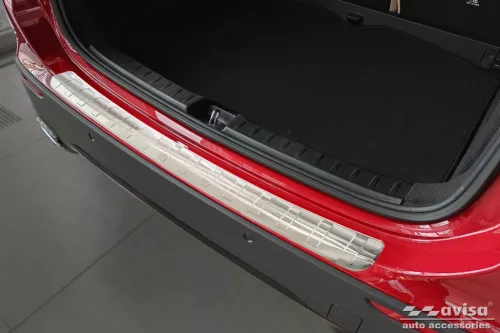 Avisa protecție bară spate din oțel argintiu satin MERCEDES GLA II H247 crossover 2020->