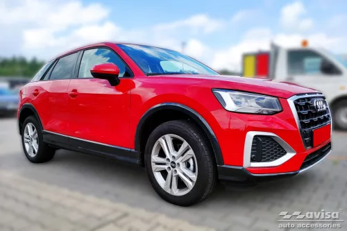Avisa protecție bară spate din oțel argintiu satin Audi Q2 crossover FL2020->