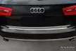 Avisa protecție bară spate din oțel argintiu satinat Audi A6 C7 Allroad 2012-2014, FL2014-2018