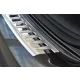 Avisa protecție bară spate din oțel argintiu satin/argintiu, cu textură bordată, finisaj periat NISSAN QASHQAI II crossover 2013-2017