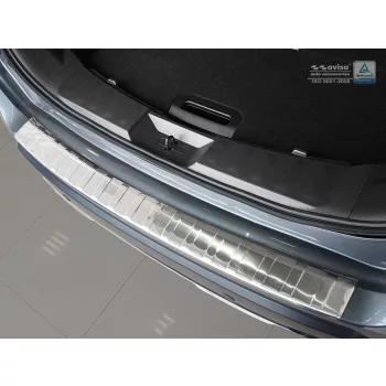   Avisa protecție bară spate din oțel argintiu satin NISSAN X-TRAIL III (T32) FL2017-2021