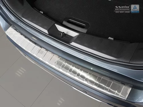 Avisa protecție bară spate din oțel argintiu satin NISSAN X-TRAIL III (T32) FL2017-2021