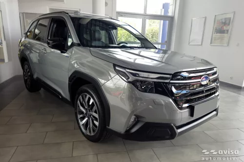 Avisa protecție de bară din oțel argintie satinată SUBARU FORESTER VI 2024->