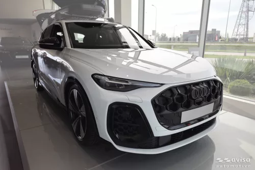 Avisa protecție de bară din oțel argintie satinată AUDI Q5 III 2024->