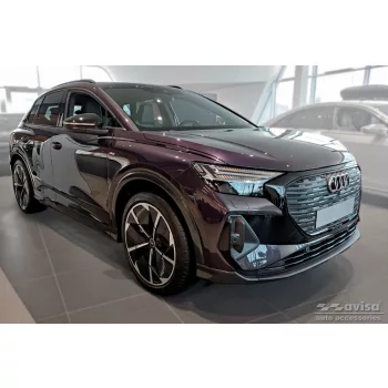   Avisa protecție bară spate argintiu satin oțel Audi Q4 E-TRON 2021->/Audi Q4 Sportback E-TRON 2021->
