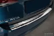 Avisa protecție bară spate din oțel argintiu satin nou design, cu îndoire SKODA Octavia IV liftback 2019-2024 FL 2024->