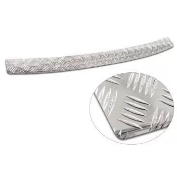   Avisa protecție bară spate din aluminiu bordat 3 mm argintiu satin VOLKSWAGEN CRAFTER II 2017-2024, FL 2024