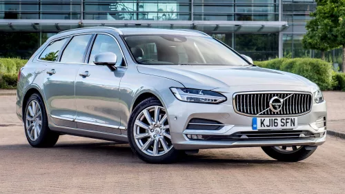 Avisa protecție bară spate din oțel satin argintiu Volvo V90 combi 2016->, Volvo V90 Cross Country 2016->