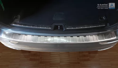 Avisa argintiu satin oțel Protecție bară spate XC60 II/R-Design 2017-2021, FL2021-2025, FL 2025->, XC60 II Plug-In Hybrid 2019-2021, FL2021-2025, FL 2025